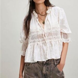 NWT • FREE PEOPLE ASSYLUM NIGHT JACKET - LARGE